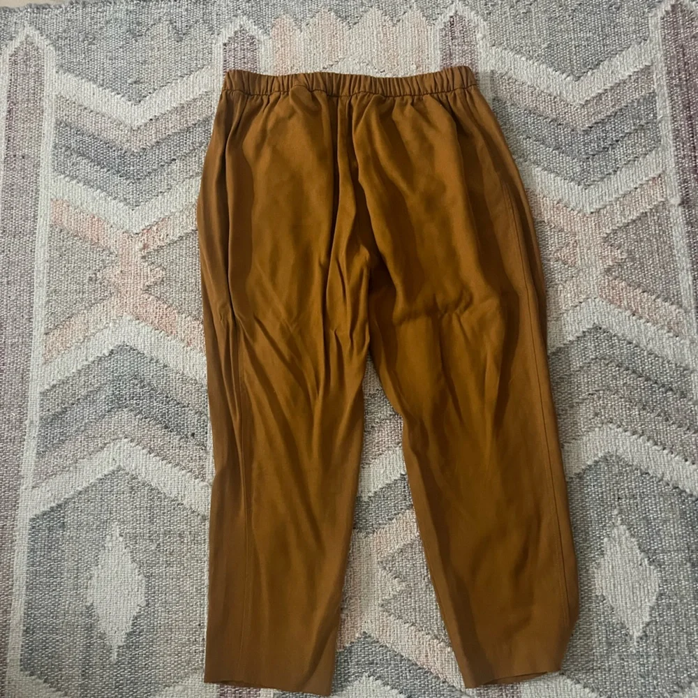 Zara Caramel Brown Tapered Trousers